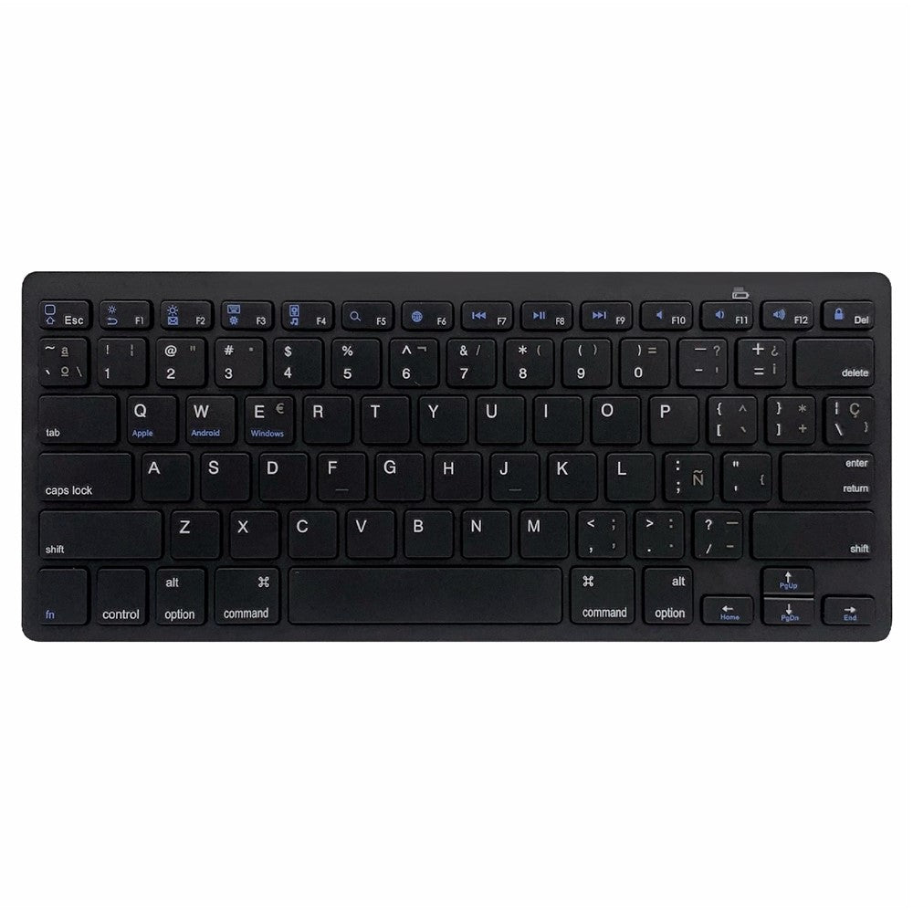 [Spanish Version] X5 78-Key Ultra Thin Wireless Bluetooth-compatible Keyboard Portable Gamer Keyboard for iPad iPhone