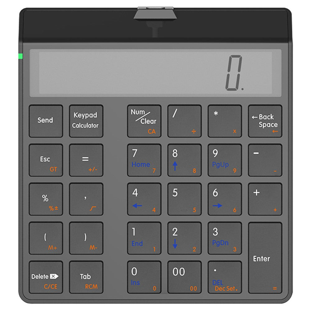 SUNREED KC9001S Bluetooth-compatible Numeric Keypad LCD Display 29-Keys Desktop Business Calculator for Laptop Computer