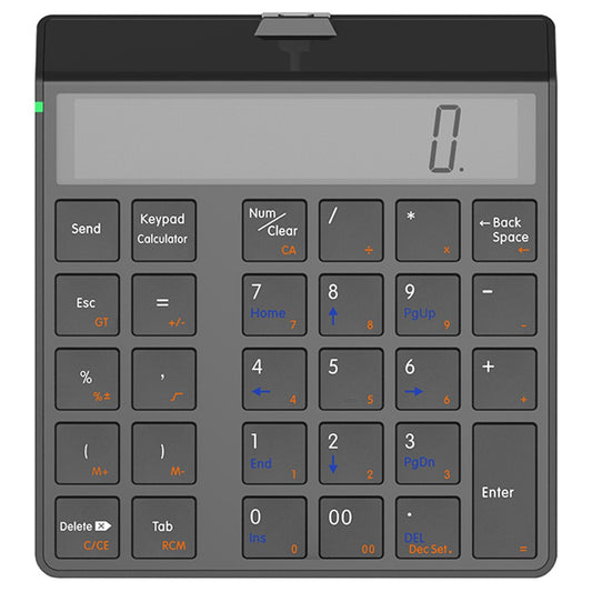 SUNREED KC9001S Bluetooth-compatible Numeric Keypad LCD Display 29-Keys Desktop Business Calculator for Laptop Computer