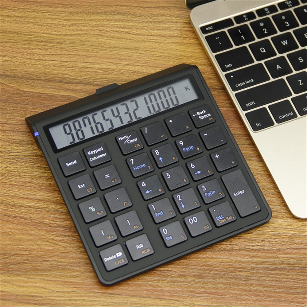 SUNREED KC9001S Bluetooth-compatible Numeric Keypad LCD Display 29-Keys Desktop Business Calculator for Laptop Computer