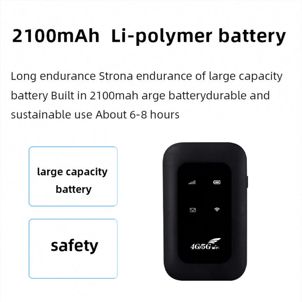 MF800 4G LTE Portable Mobile WiFi Router 150Mbps SIM Card Slot Extender Modem Dongle, Eurasian Version