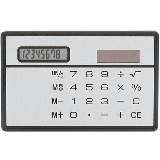 JY-819 Ultra Thin Solar Powered Pocket Calculator Credit Card Size 8 Digits Touch Calculator