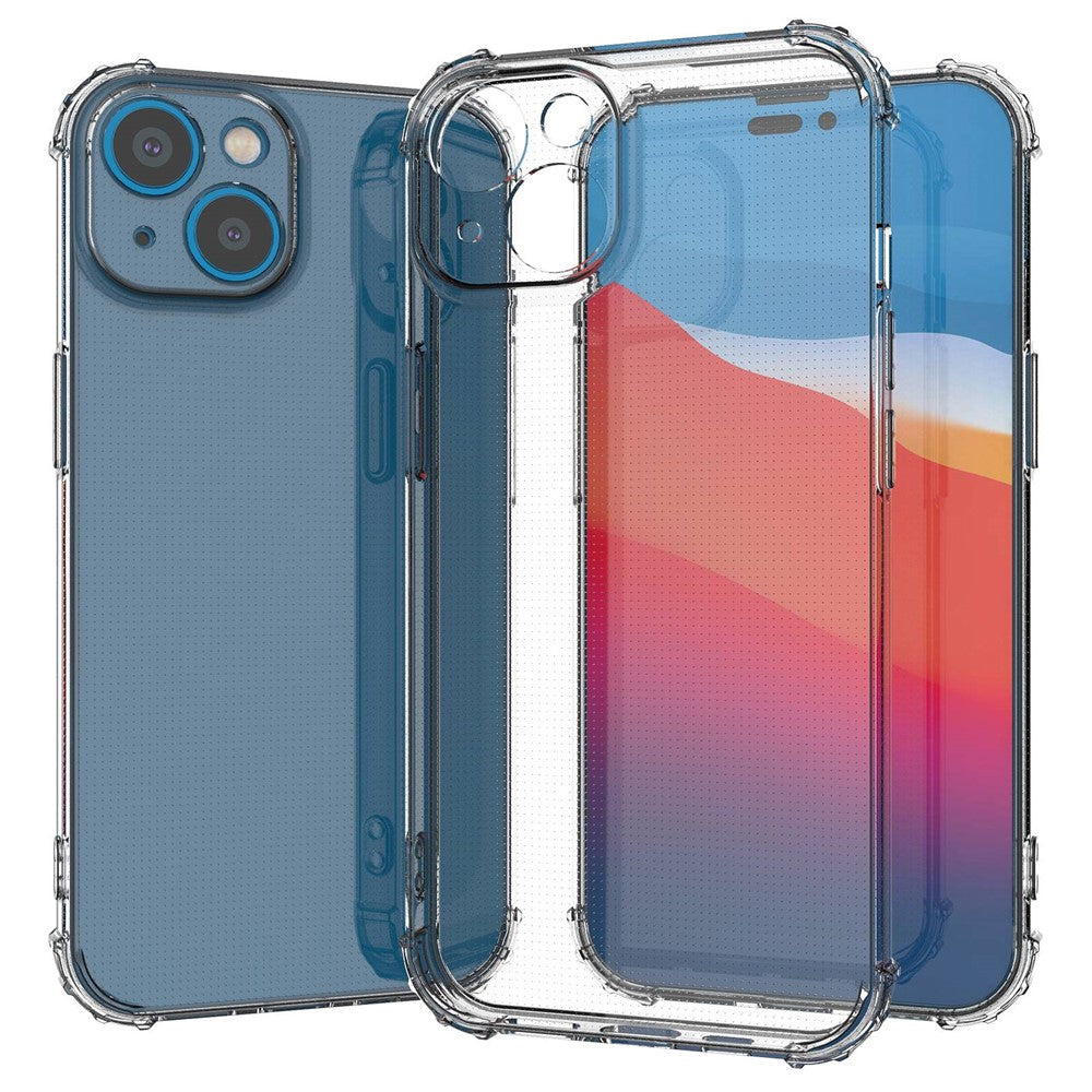 iPhone 14 6.1 inch Shockproof Impact-resistant Clear Mobile Phone TPU Case Phone Cover