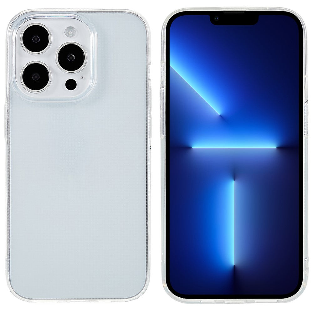 iPhone 14 Pro 6.1 inch Ultra-Slim Precise Cutout Transparent Shell 2.0mm Thickness Watermark-Free TPU Phone Case