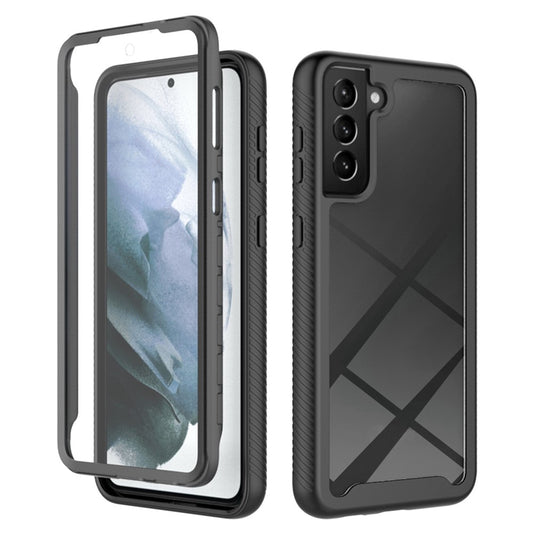 For Samsung Galaxy S21 4G / 5G Full Protection Phone Case Hard PC + Soft TPU Hybrid Cover with PET Screen Protector