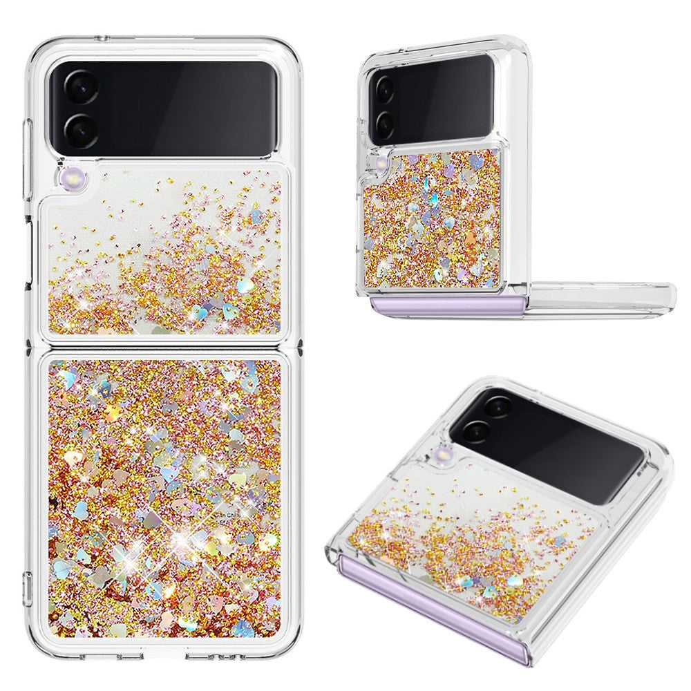 Samsung Galaxy Z Flip3 5GTPU Case Glitter Quicksand Shockproof Phone Back Cover