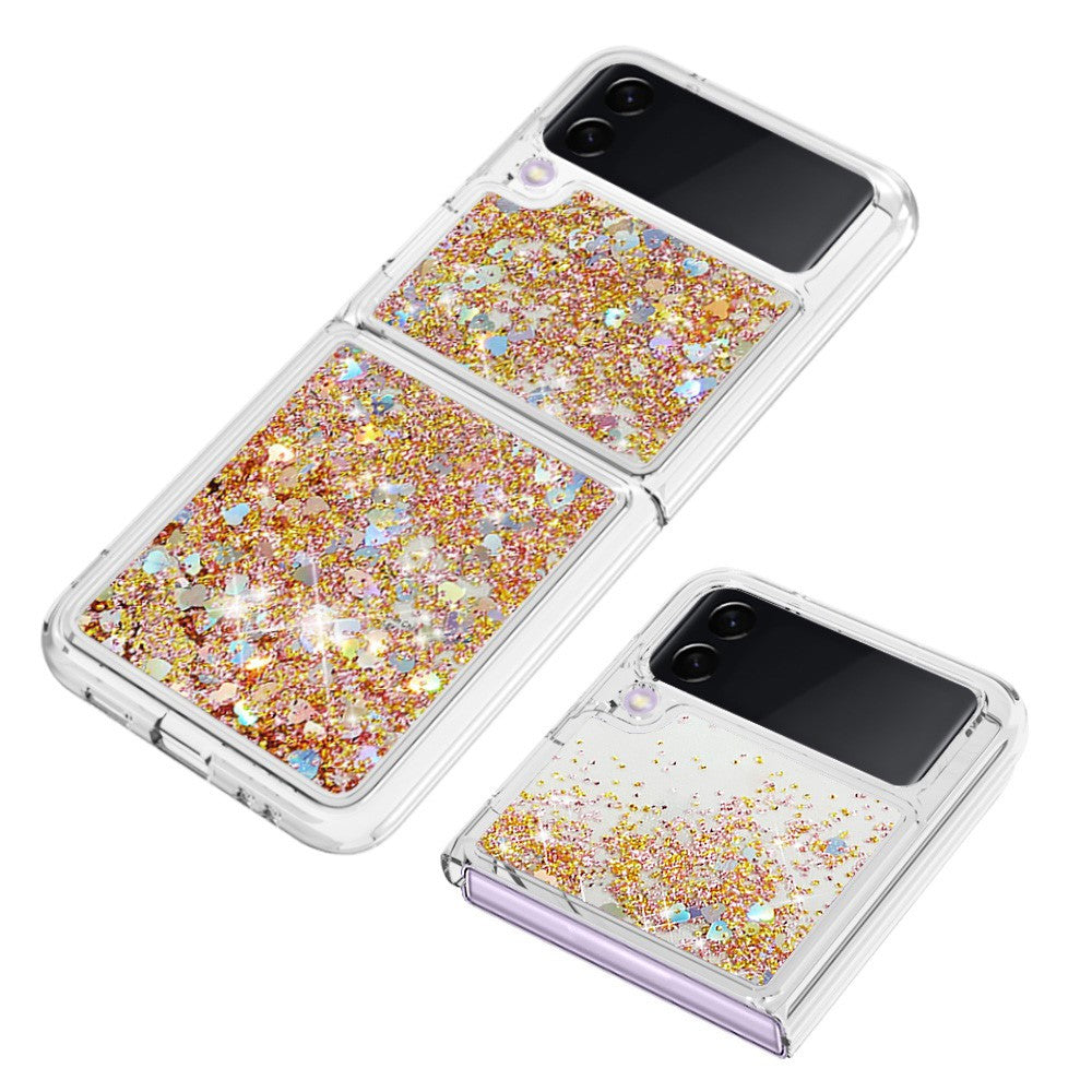 Samsung Galaxy Z Flip3 5GTPU Case Glitter Quicksand Shockproof Phone Back Cover