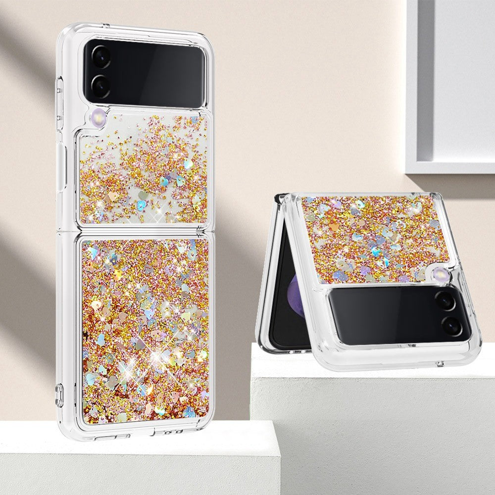 Samsung Galaxy Z Flip3 5GTPU Case Glitter Quicksand Shockproof Phone Back Cover