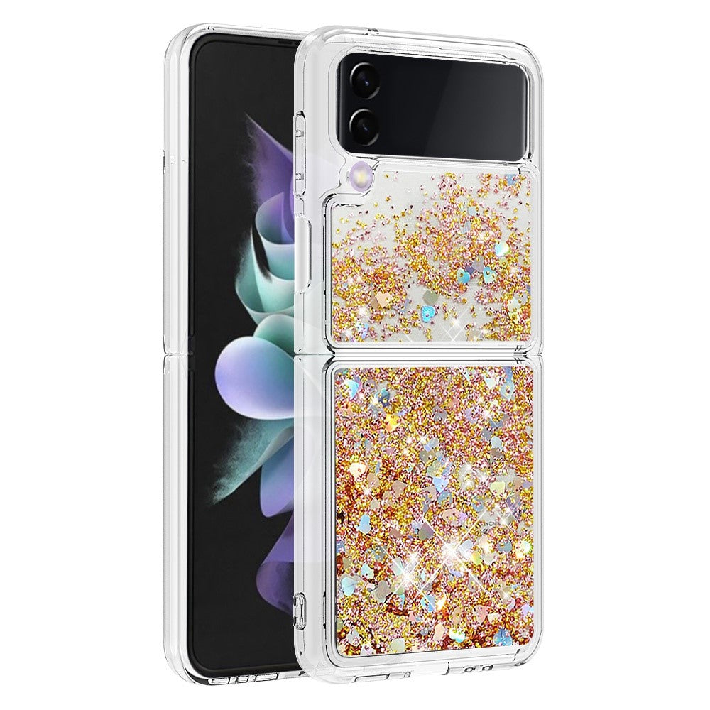 Samsung Galaxy Z Flip3 5GTPU Case Glitter Quicksand Shockproof Phone Back Cover