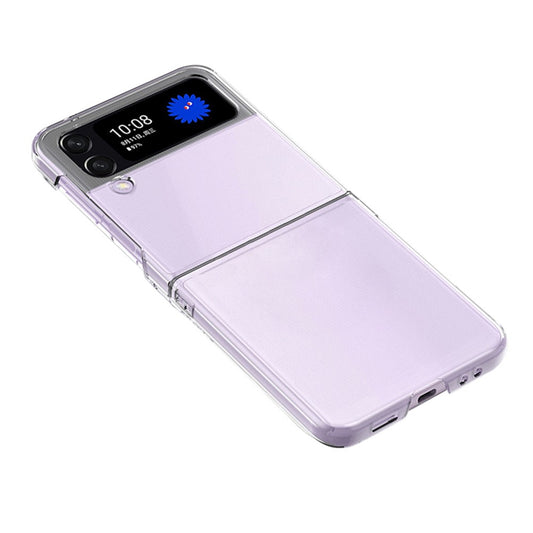 Samsung Galaxy Z Flip4 5G Transparent Hard PC Anti-scratch Anti-fall Phone Case Cover Folding Shell