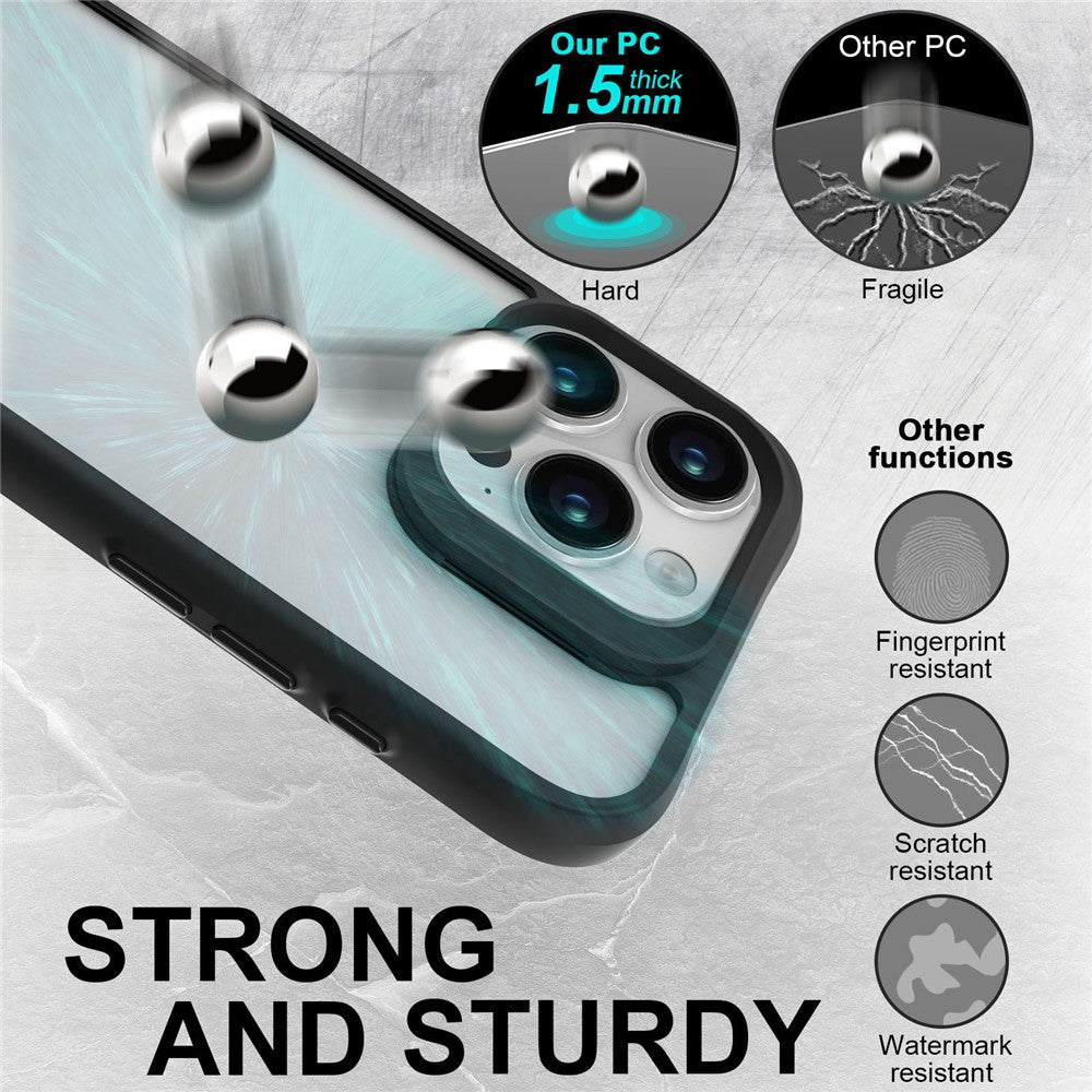 Combat X Mode Series for iPhone 16 Pro Max Case TPU + PC Clear Back Cover