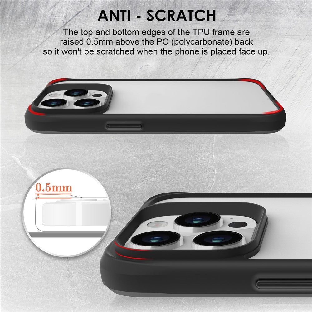 Combat X Mode Series for iPhone 16 Pro Max Case TPU + PC Clear Back Cover