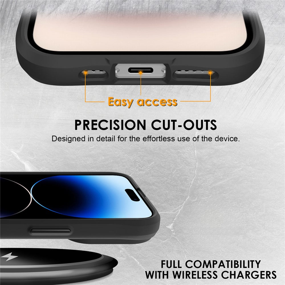 Combat X Mode Series for iPhone 16 Pro Max Case TPU + PC Clear Back Cover