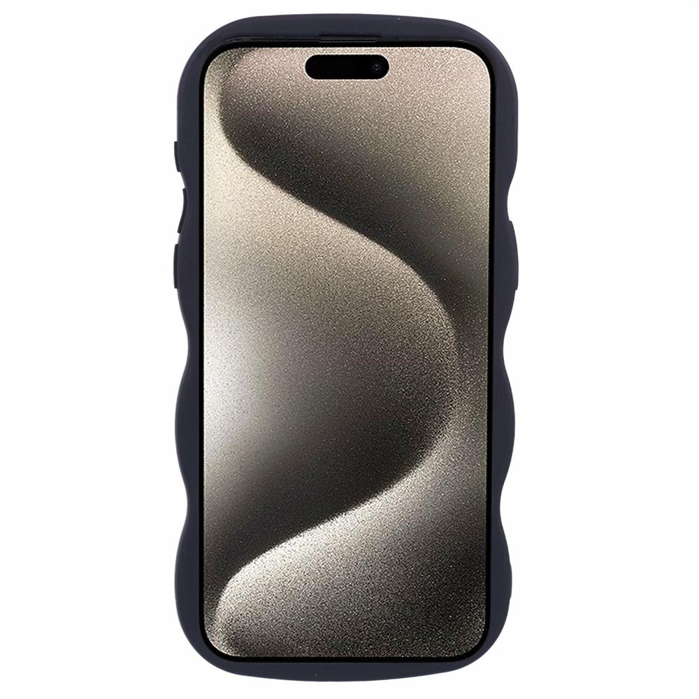 XL Series For iPhone 14 Pro Max Case Solid Color Phone TPU Cover Wavy Edge