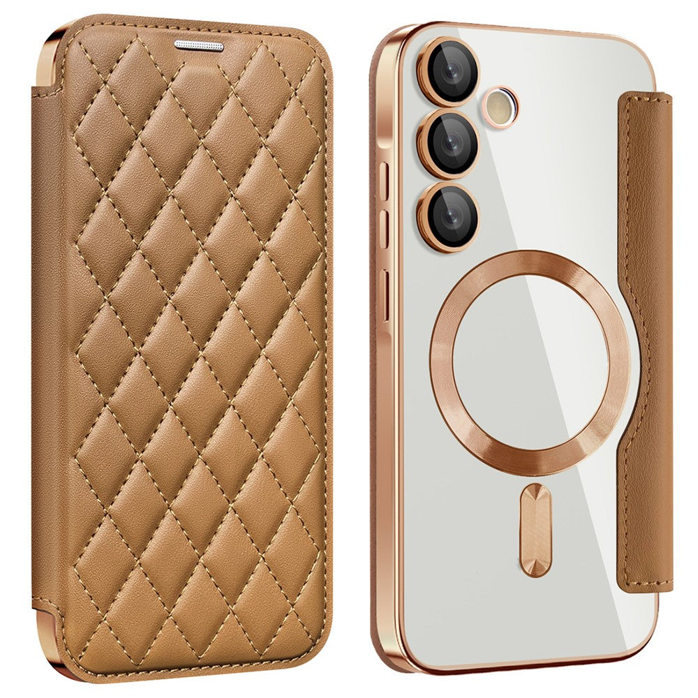 Samsung Galaxy A55 5G Magnetic Case RFID Blocking Card Holder Leather Phone Cover