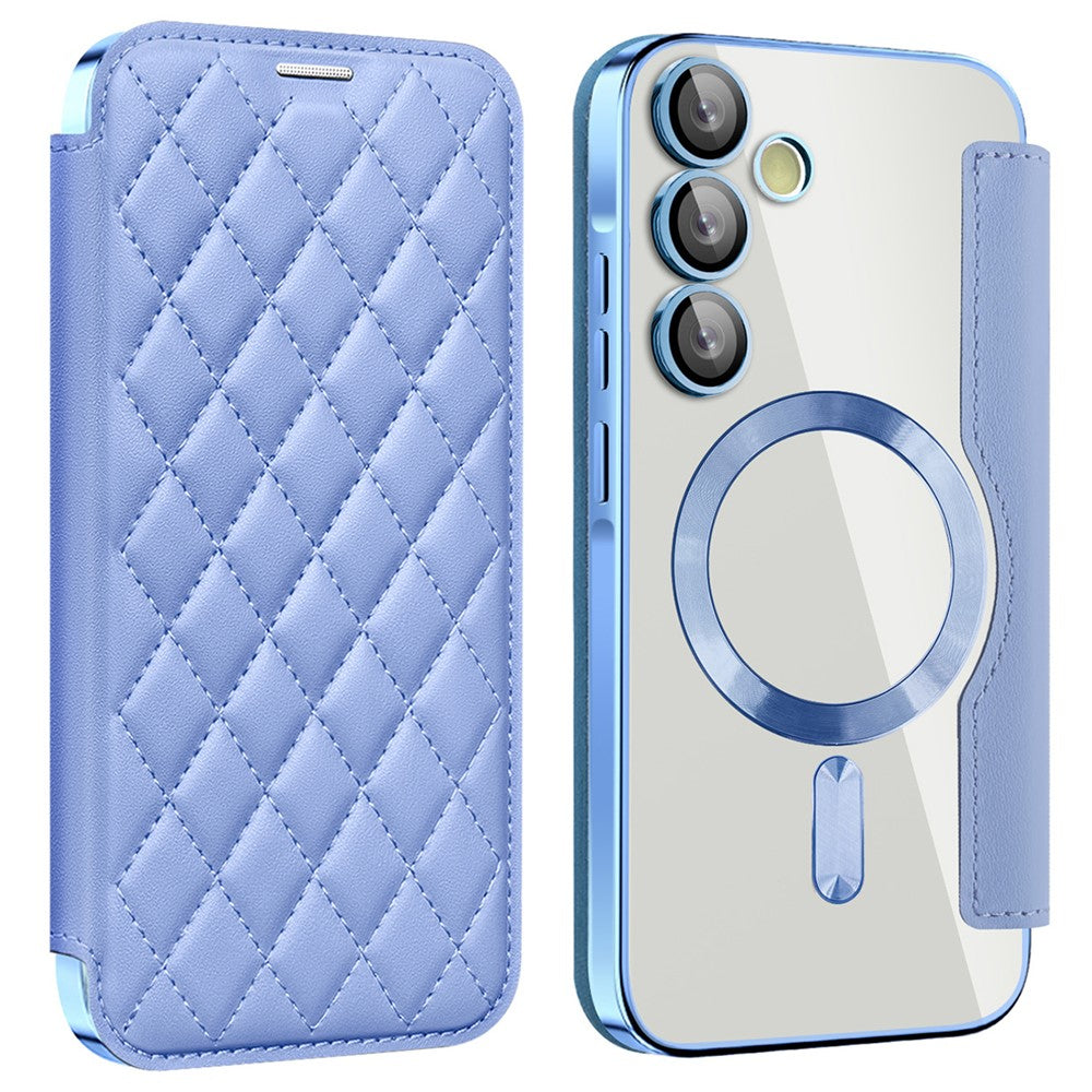 Samsung Galaxy A55 5G Magnetic Case RFID Blocking Card Holder Leather Phone Cover