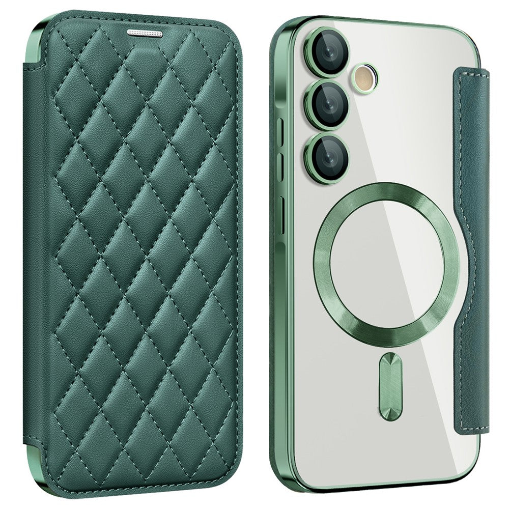 Samsung Galaxy A55 5G Magnetic Case RFID Blocking Card Holder Leather Phone Cover