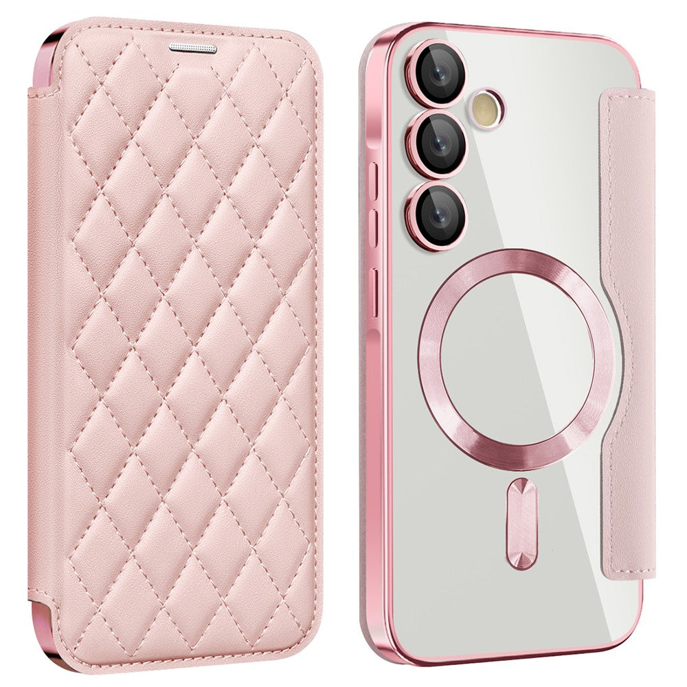 Samsung Galaxy A55 5G Magnetic Case RFID Blocking Card Holder Leather Phone Cover