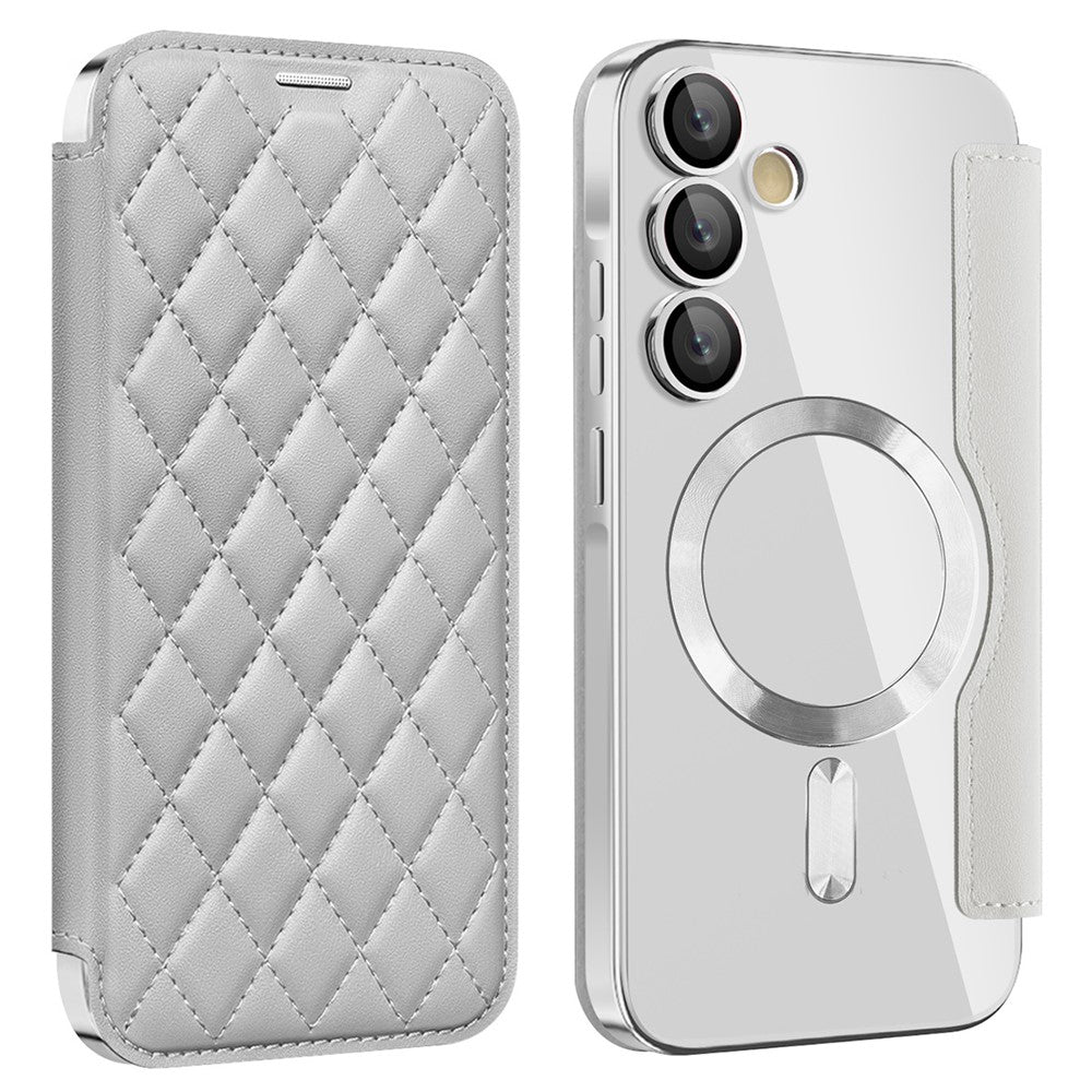 Samsung Galaxy A55 5G Magnetic Case RFID Blocking Card Holder Leather Phone Cover