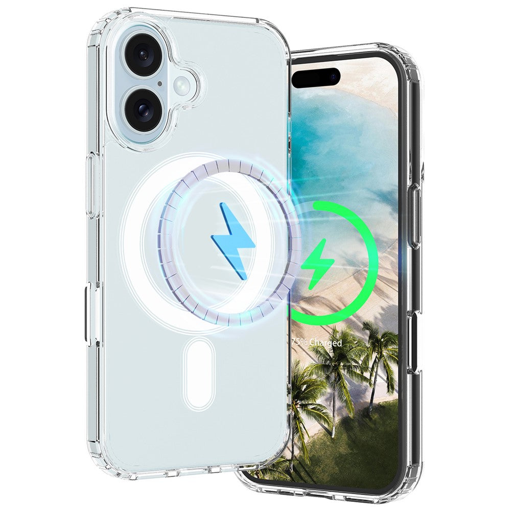 For iPhone 16 Plus Clear Case Compatible with MagSafe TPU+Acrylic Slim Phone Cover