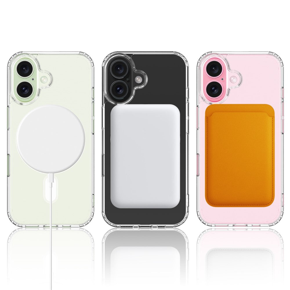 For iPhone 16 Plus Clear Case Compatible with MagSafe TPU+Acrylic Slim Phone Cover
