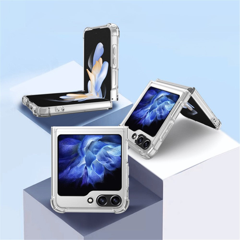 Samsung Galaxy Z Flip5 5G Case Clear Acrylic Phone Cover Reinforced Corners