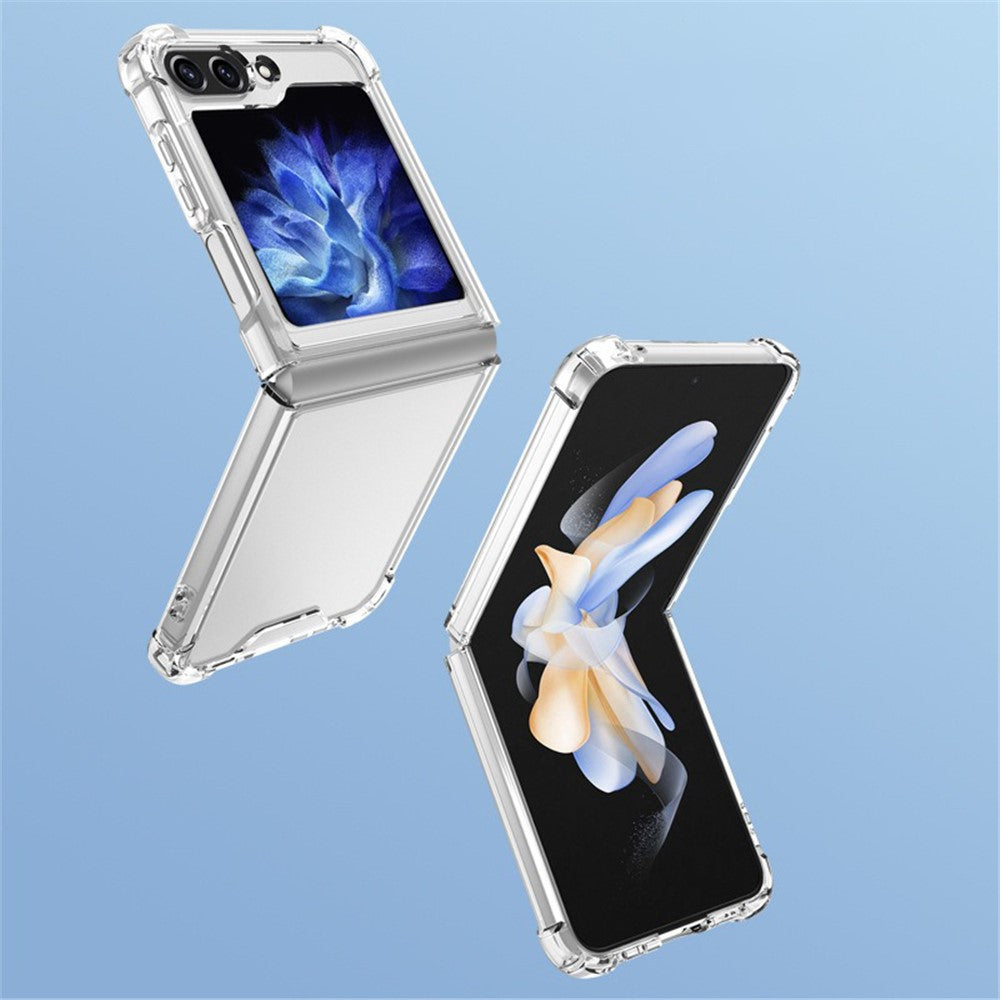 Samsung Galaxy Z Flip5 5G Case Clear Acrylic Phone Cover Reinforced Corners