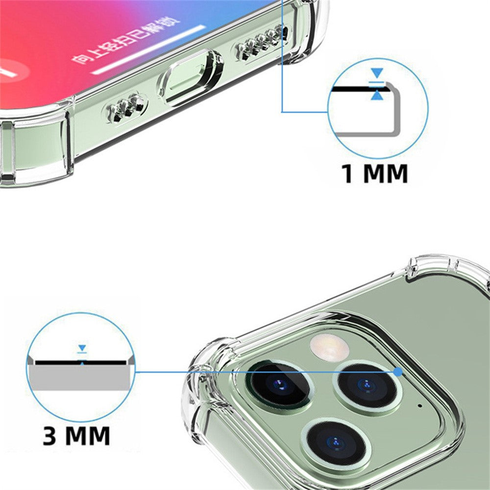 Bulk Purchasing For iPhone 14 Clear Phone Case Reinforced Corner TPU Cover (Precise Cutout)