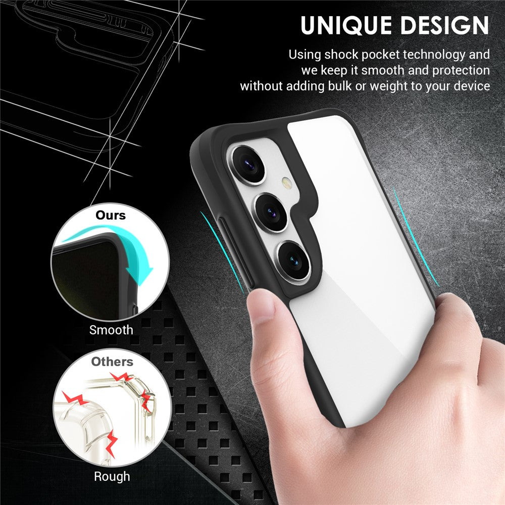 For Samsung Galaxy S25 Case Hybrid Hard PC Soft TPU Shockproof Phone Cover