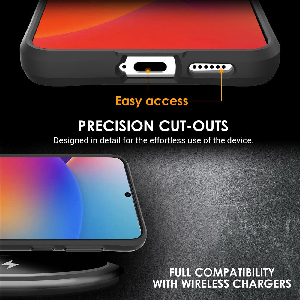 For Samsung Galaxy S25+ Case Hybrid Hard PC Soft TPU Shockproof Phone Cover