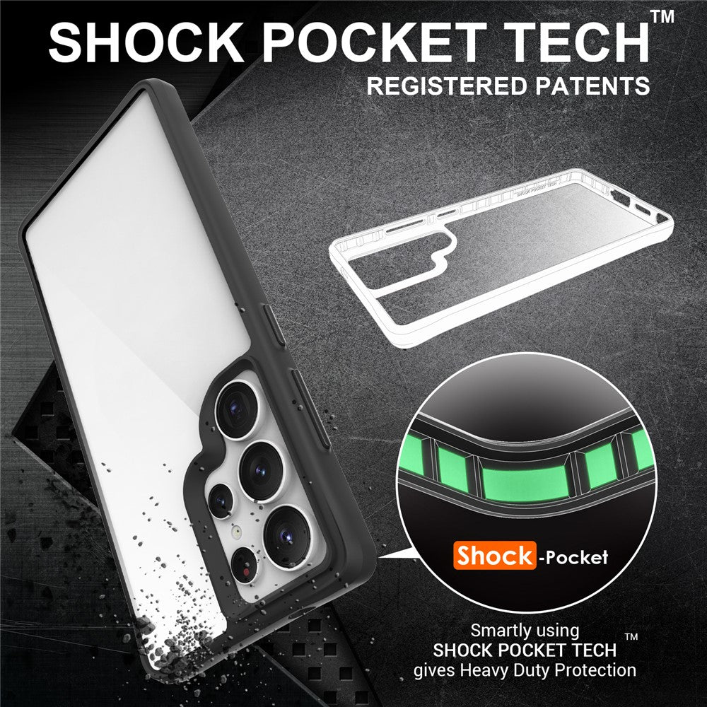 For Samsung Galaxy S25 Ultra Case Hybrid Hard PC Soft TPU Shockproof Phone Cover