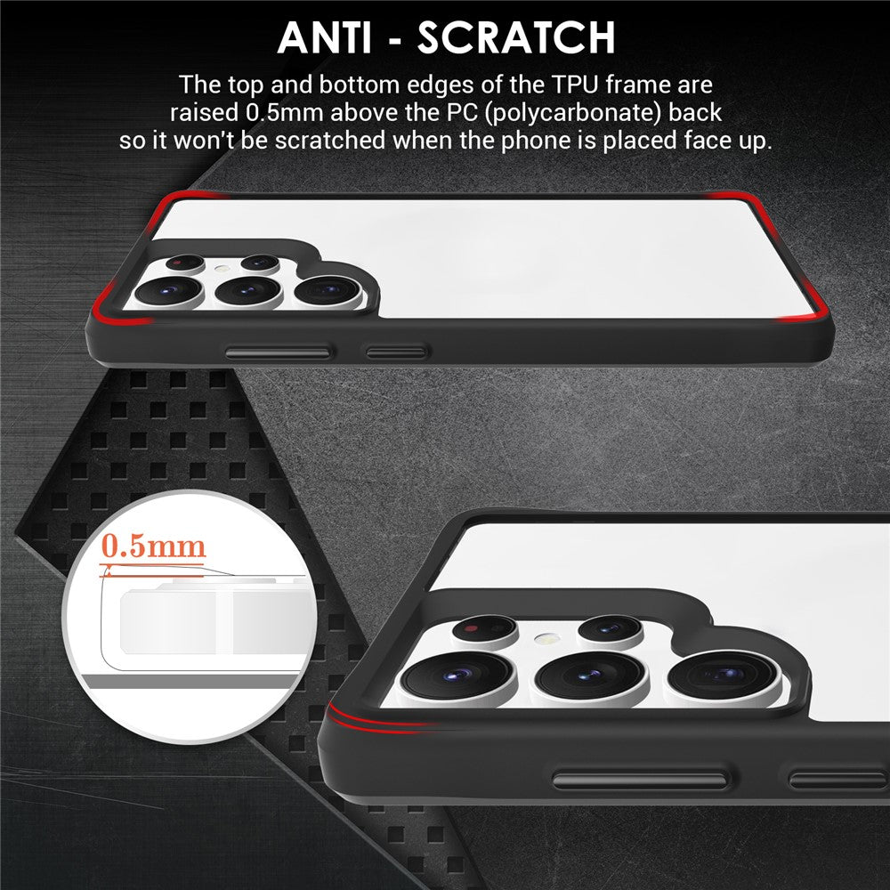 For Samsung Galaxy S25 Ultra Case Hybrid Hard PC Soft TPU Shockproof Phone Cover