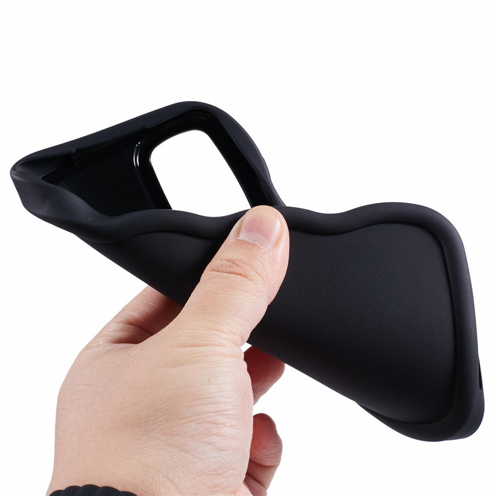 For Samsung Galaxy S25 Case TPU Protective Phone Cover Unique Curly Wave Frame