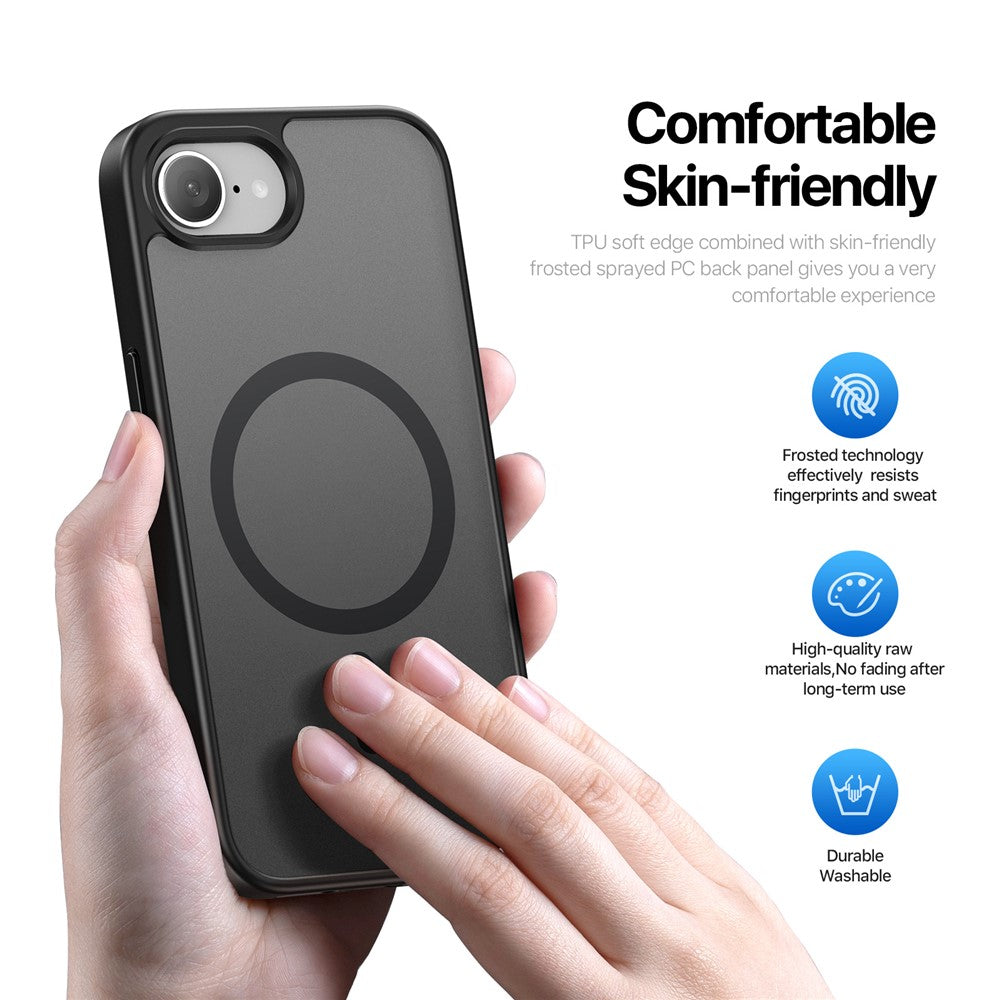 For iPhone 16e Case DUX DUCIS Yind Series PC+TPU Phone Cover Compatible with MagSafe