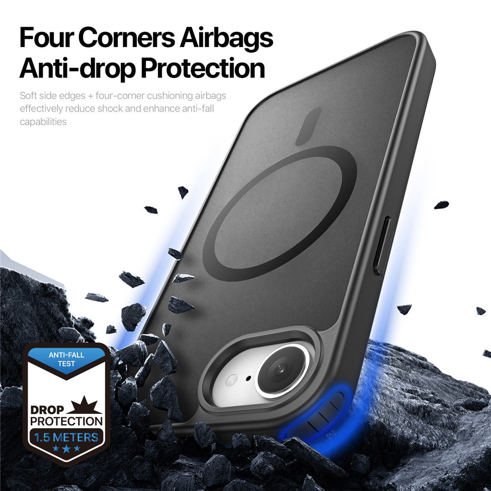 For iPhone 16e Case DUX DUCIS Yind Series PC+TPU Phone Cover Compatible with MagSafe