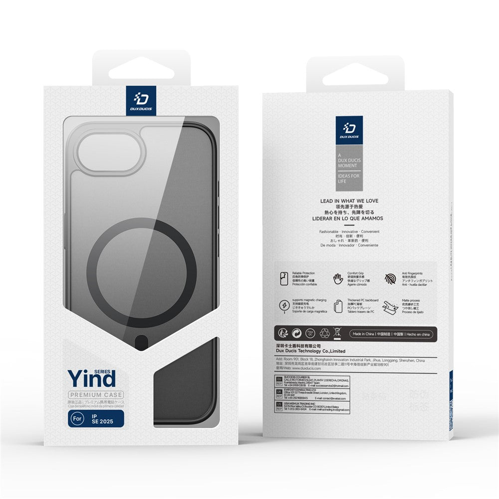 For iPhone 16e Case DUX DUCIS Yind Series PC+TPU Phone Cover Compatible with MagSafe