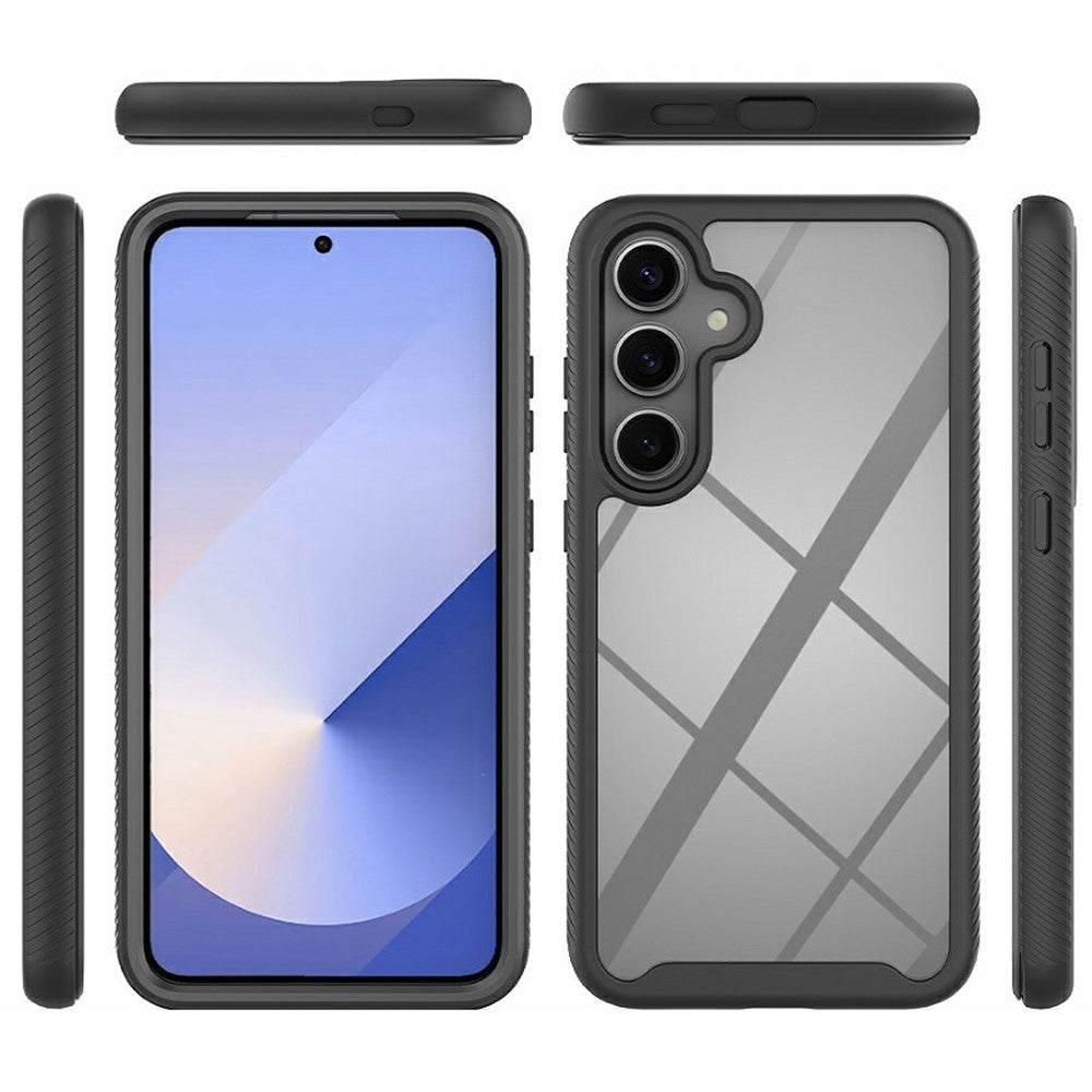 For Samsung Galaxy S25+ Magnetic Case PC+TPU Phone Cover with PET Screen Film All-Around Protection