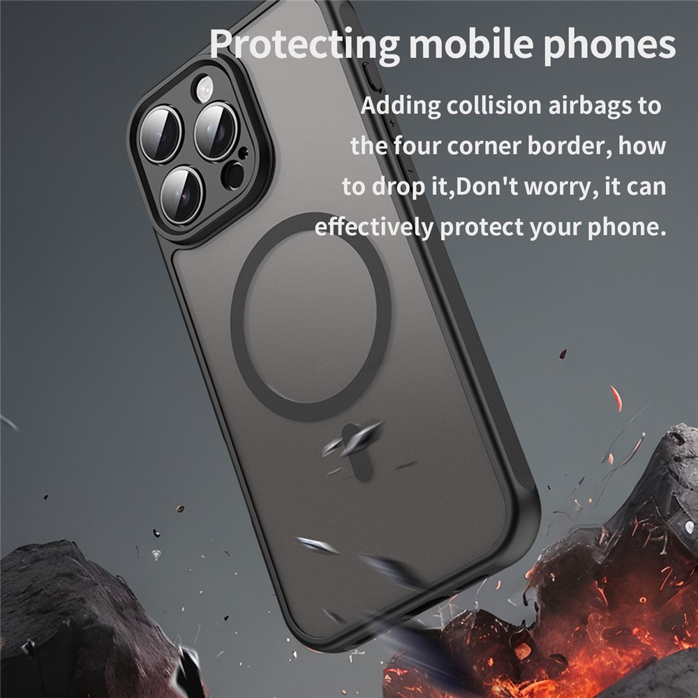 For iPhone 16 Pro Case Compatible with MagSafe Anti Drop PC + TPU Phone Cover