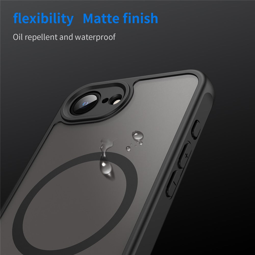 For iPhone 16e Case Magnetic Anti Drop PC + TPU Phone Cover Compatible with Magsafe