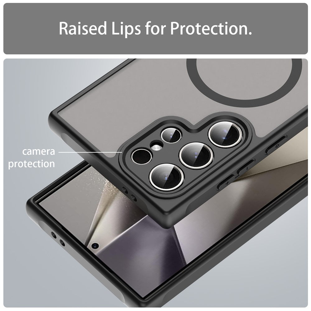 For Samsung Galaxy S25 Ultra Case Compatible with MagSafe Anti Drop PC + TPU Phone Cover