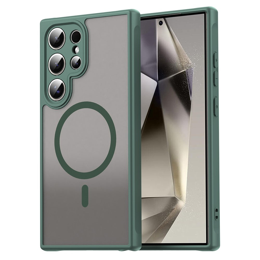 For Samsung Galaxy S25 Ultra Case Compatible with MagSafe Anti Drop PC + TPU Phone Cover