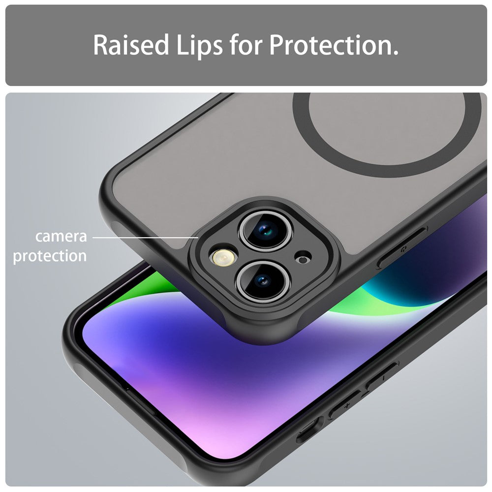 For iPhone 15 Case Compatible with MagSafe Anti Drop PC + TPU Phone Cover