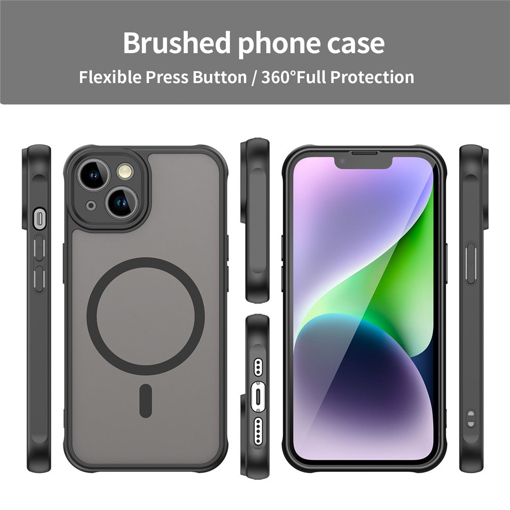 For iPhone 14 Case Compatible with MagSafe Anti Drop PC + TPU Phone Cover