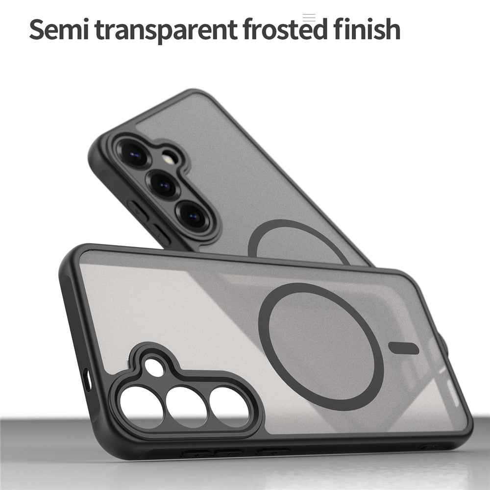 For Samsung Galaxy S25 Case Compatible with MagSafe Anti Drop PC + TPU Phone Cover