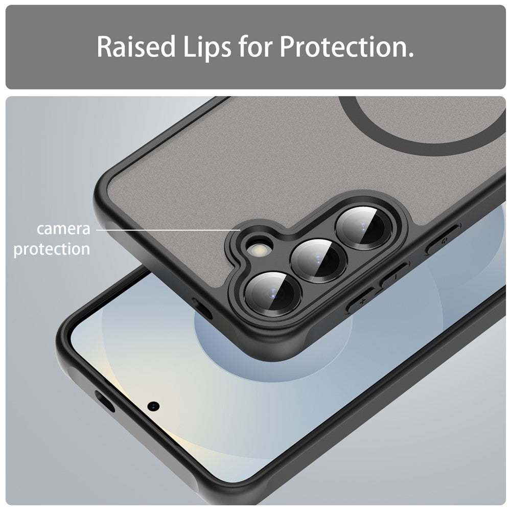 For Samsung Galaxy S25 Case Compatible with MagSafe Anti Drop PC + TPU Phone Cover