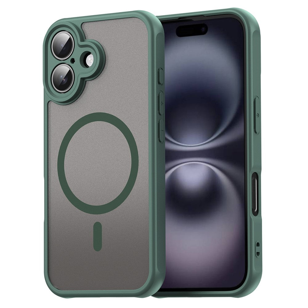 For iPhone 16 Plus Case Compatible with MagSafe Anti Drop PC + TPU Phone Cover