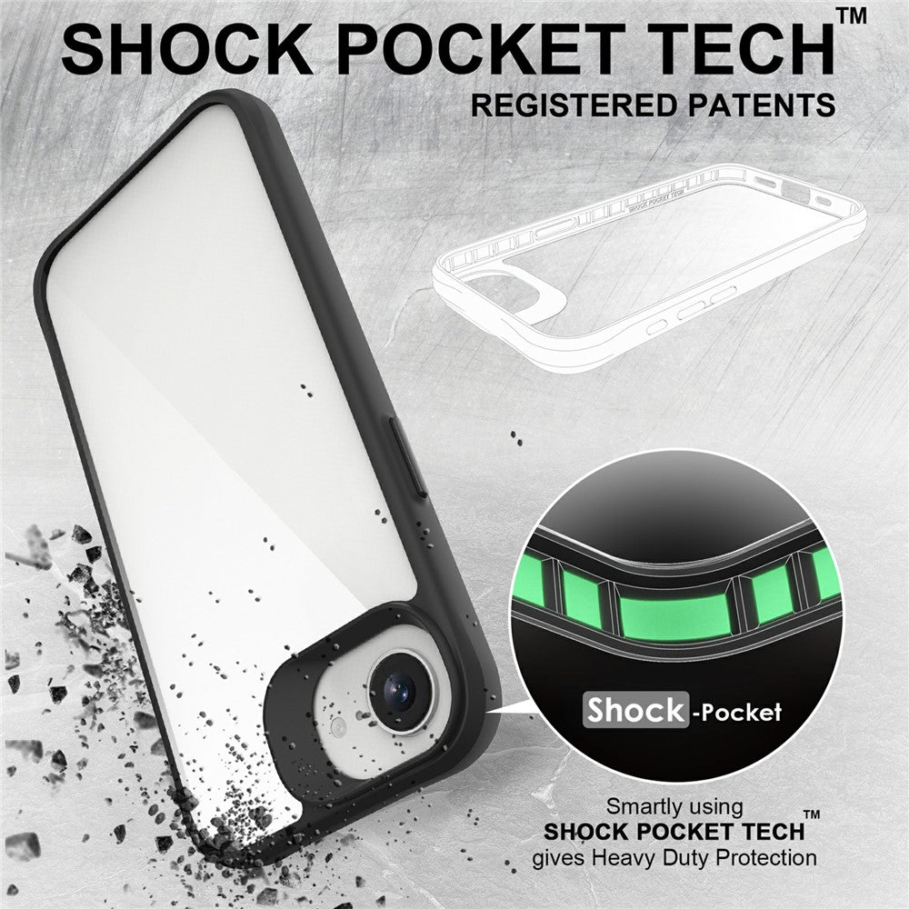 For iPhone 16e Case Hybrid Hard PC Soft TPU Shockproof Phone Cover