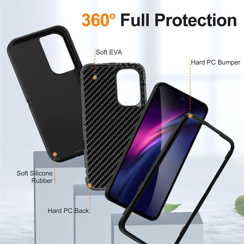 For Samsung Galaxy A56 5G Case PC + Silicone + EVA 3 in 1 Shockproof Phone Cover
