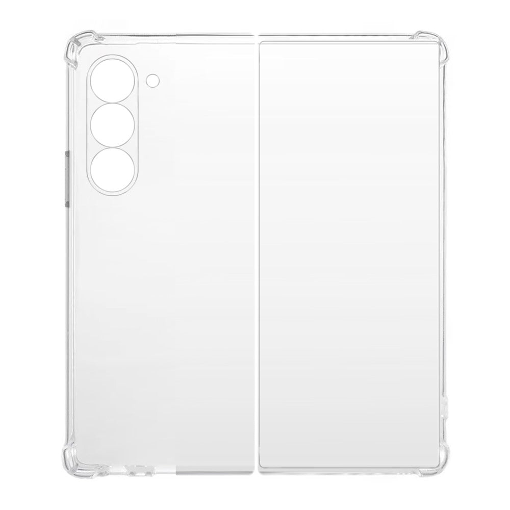 KALEBOL For Samsung Galaxy Z Fold6 5G Case 1.5mm TPU Transparent Anti-Drop Phone Cover