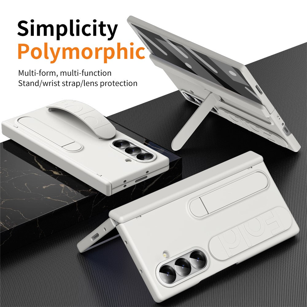 Samsung Galaxy Z Fold7 5G Case Kickstand Wristband Hard PC Phone Cover